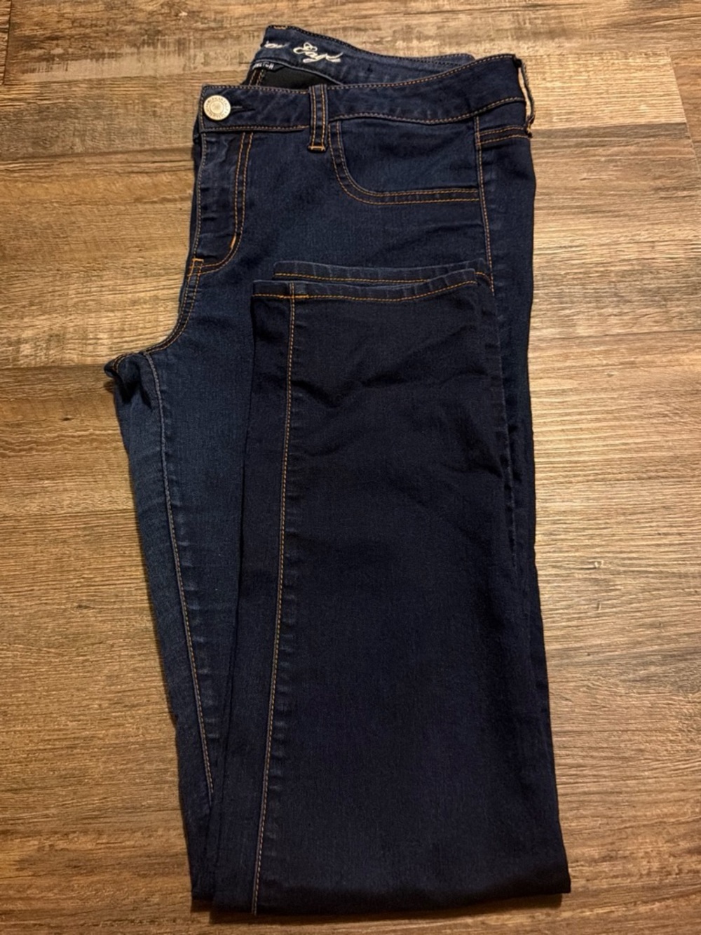American Eagle Outfitters Dark Blue Stretch Jeggings